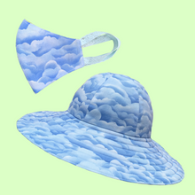 Load image into Gallery viewer, Blue Skies Sunhat and Face Mask Set
