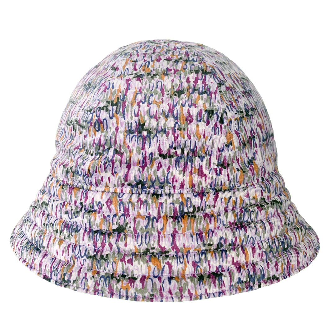 Abstract Purple Round Bucket Hat