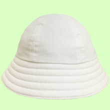 Load image into Gallery viewer, White Cord Round Bucket Hat
